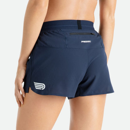 Quần Chạy Bộ Nữ Pressio Arahi 3" Short - Xanh (Navy)