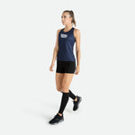 Áo chạy bộ Nữ Pressio Arahi Singlet - Xanh (Navy)