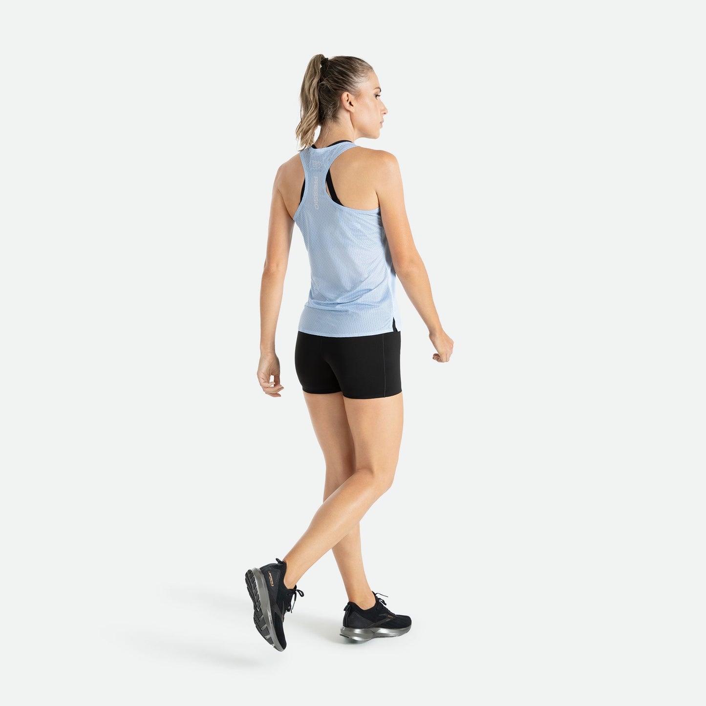 Áo Chạy Bộ Nữ Pressio Arahi Singlet - Xanh (Blue)