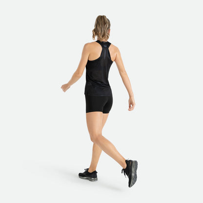 Áo Chạy Bộ Nữ Pressio Arahi Singlet - Đen (Black)