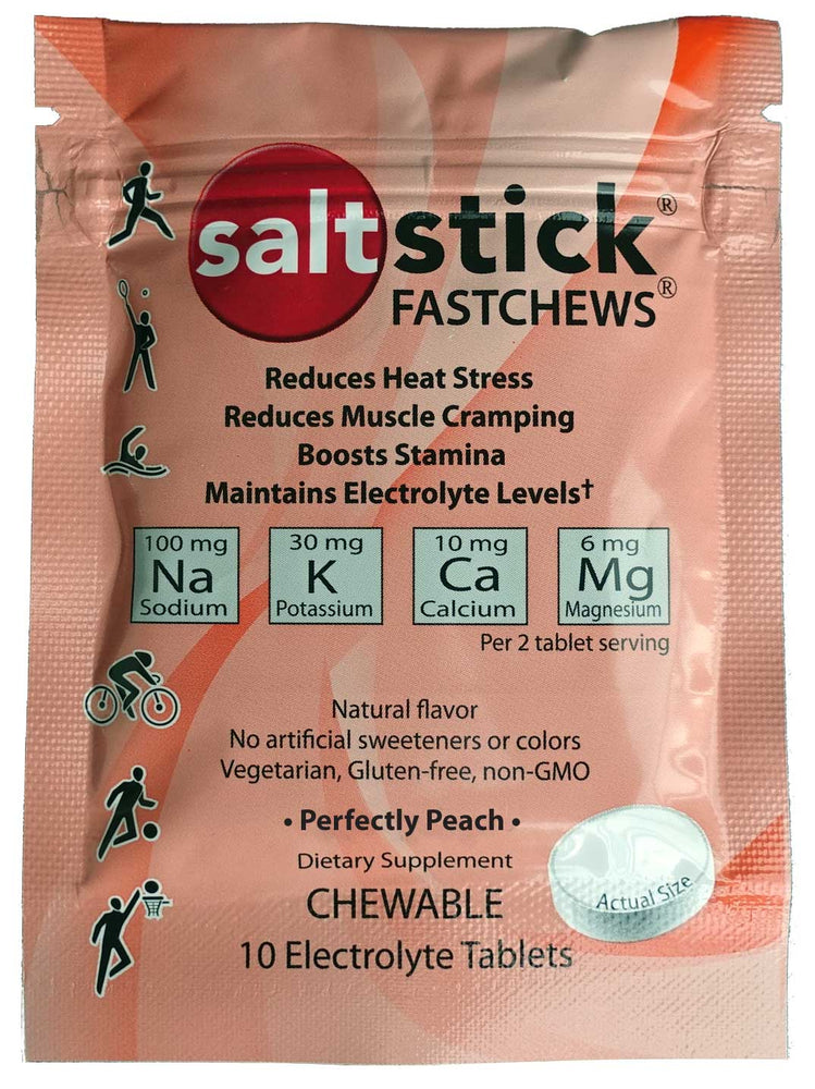 Salt Stick Fastchews 10 Electrolyte Tablets (Perfectly Peach)
