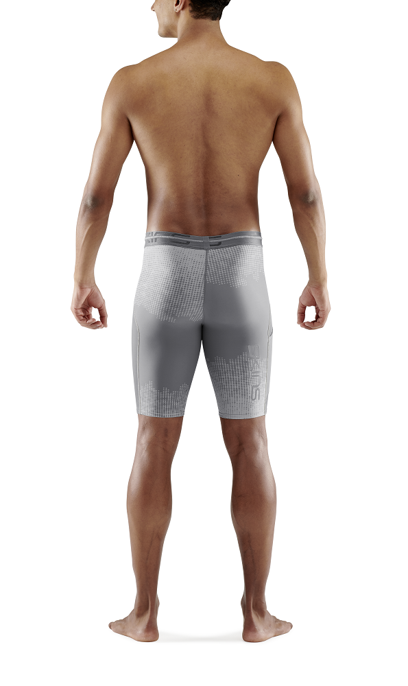 Quần Ngắn Bó Cơ Nam SKINS Compression 3-Series - Dot Fade Grey