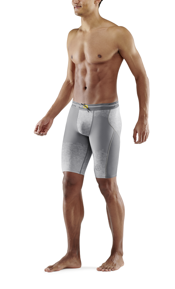 Quần Ngắn Bó Cơ Nam SKINS Compression 3-Series - Dot Fade Grey