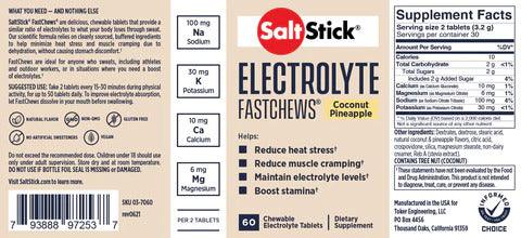 Salt Stick FastChews 10caps - Coconut Pineapple