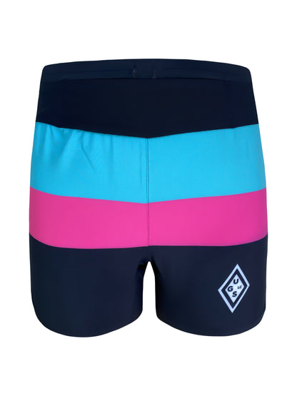 Quần Chạy Bộ Nữ UGLOW Women's Short - Đen/Xanh/Hồng