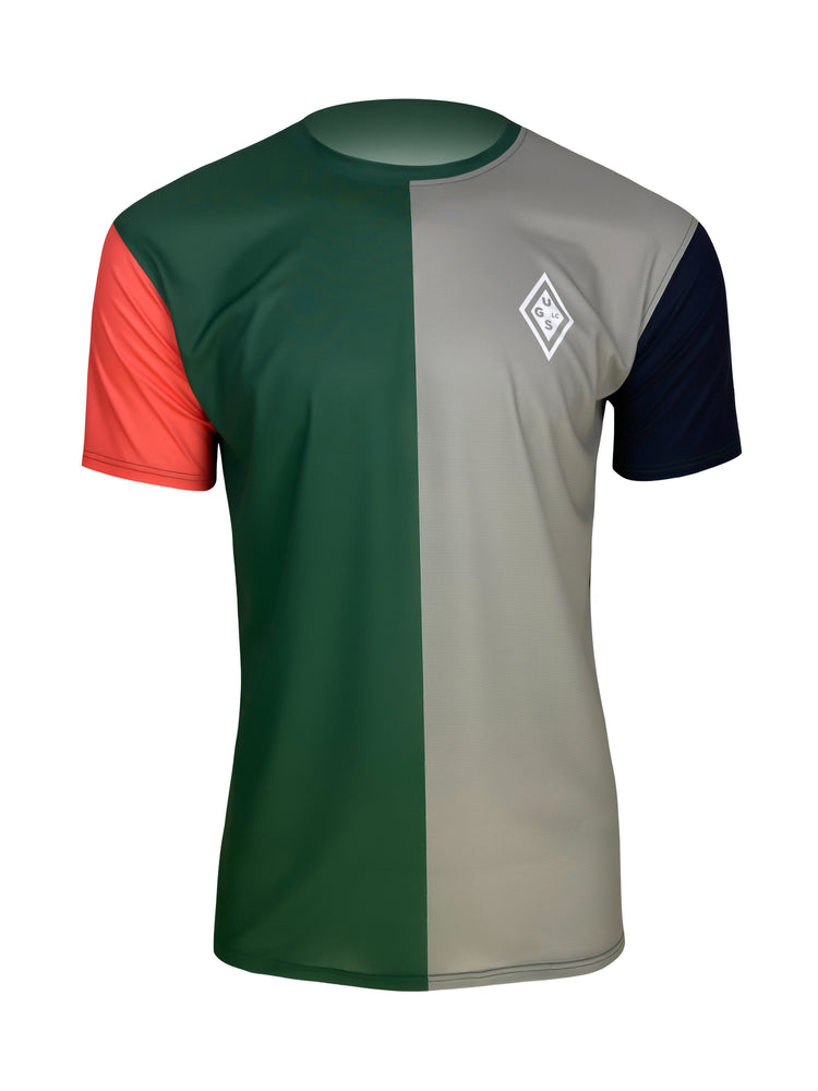 Áo Chạy Bộ Nam UGLOW Men's T-Shirt - Xanh/Xám