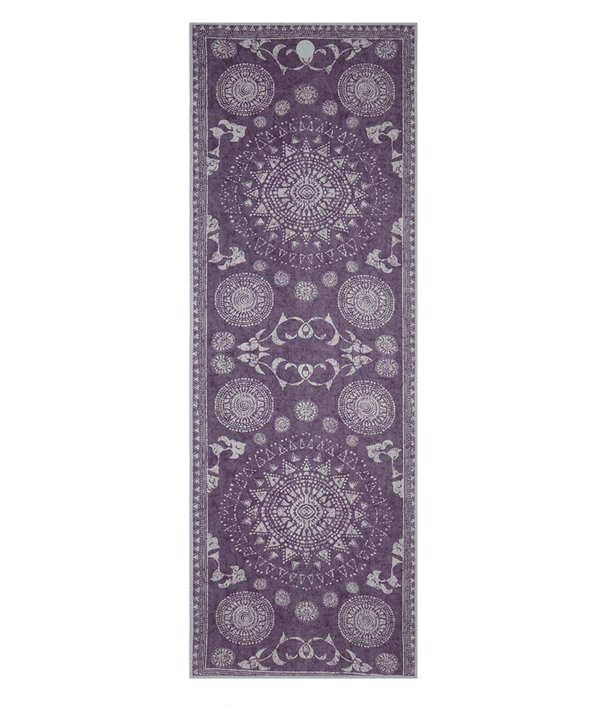 Manduka Yogitoes Skidless Yoga Mat Towel 71'' - Geija Purple 2.0