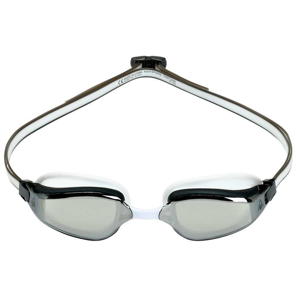 Aqua Sphere Fastlane A1 - White/Grey: Silver Titanium Mirrored