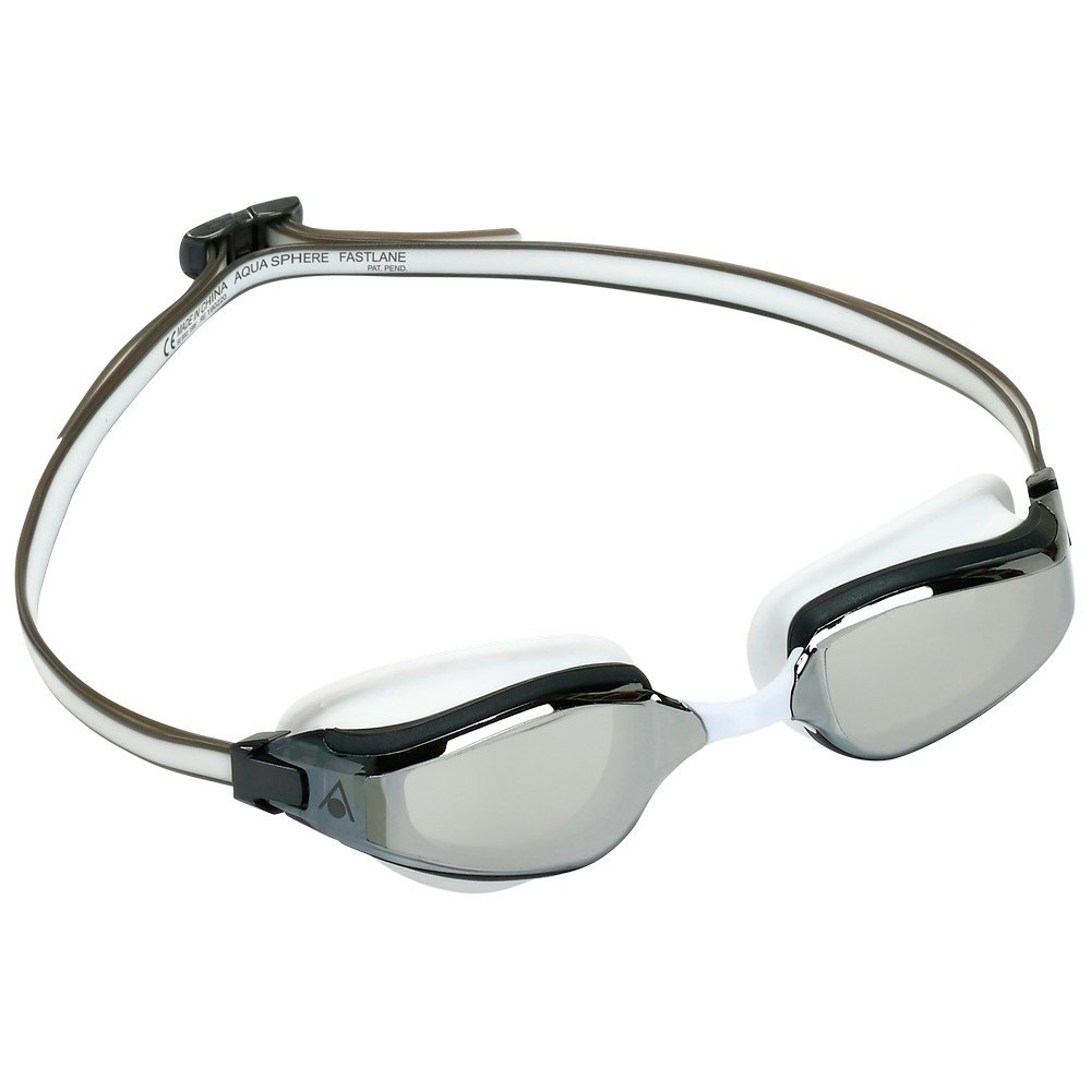 Aqua Sphere Fastlane A1 - White/Grey: Silver Titanium Mirrored