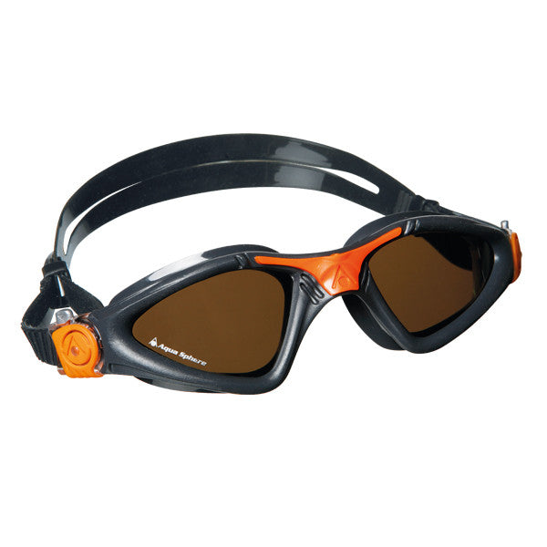 Kính bơi Aqua Sphere Kayenne Goggles - Gray/Orange:Brown Polarized Lens