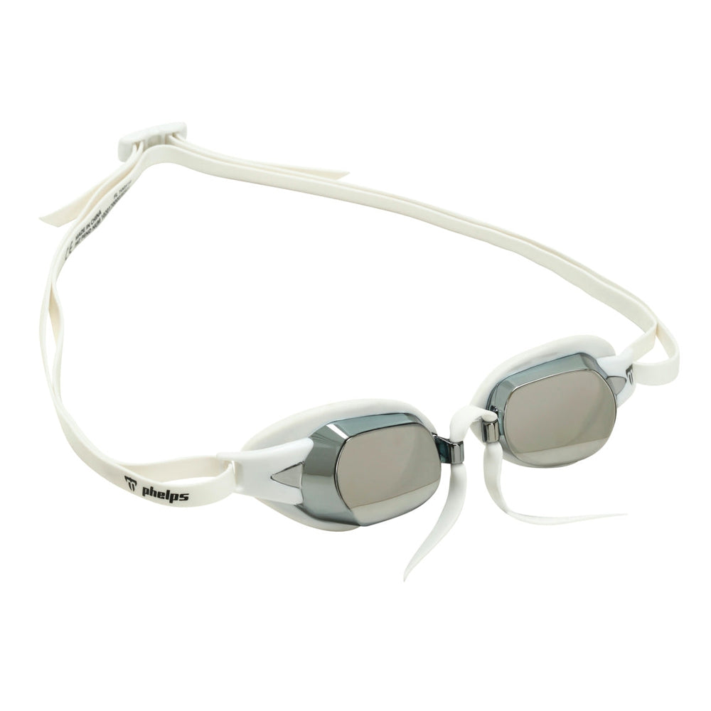 Kính bơi Aqua Sphere Chronos - White/White: Silver Mirror Lens