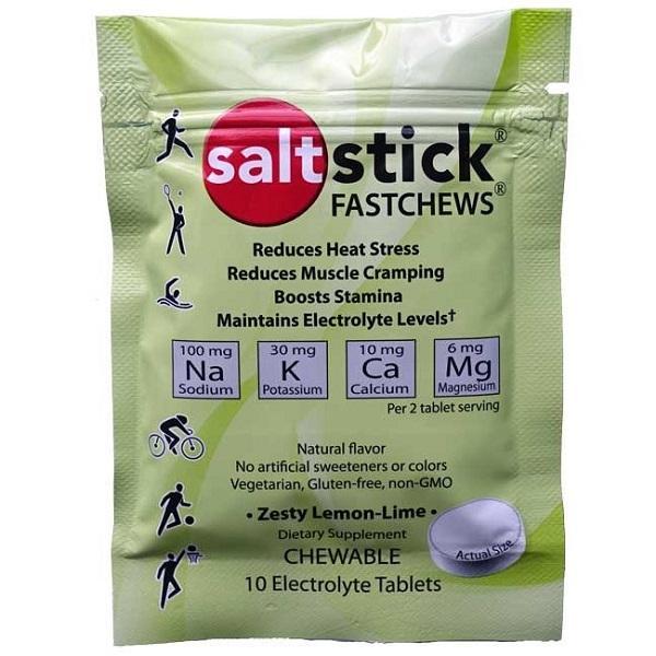 Salt Stick Fastchews 10 Electrolyte Tablets (Zesty Lemon Lime)