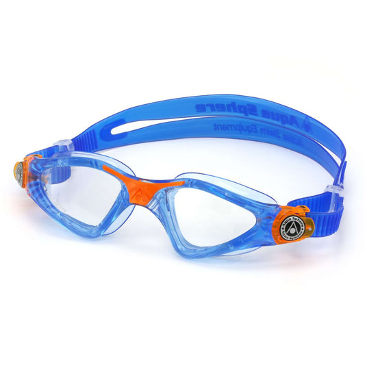Kính bơi Aqua Sphere Kayenne Junior - Blue/Orange:Clear Lens