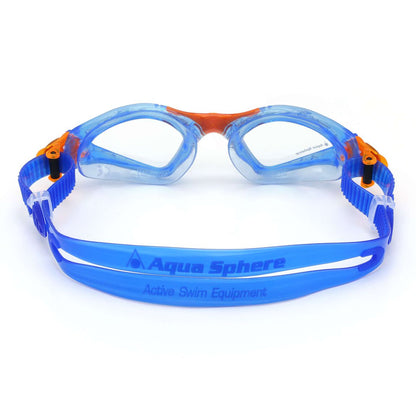 Kính bơi Aqua Sphere Kayenne Junior - Blue/Orange:Clear Lens
