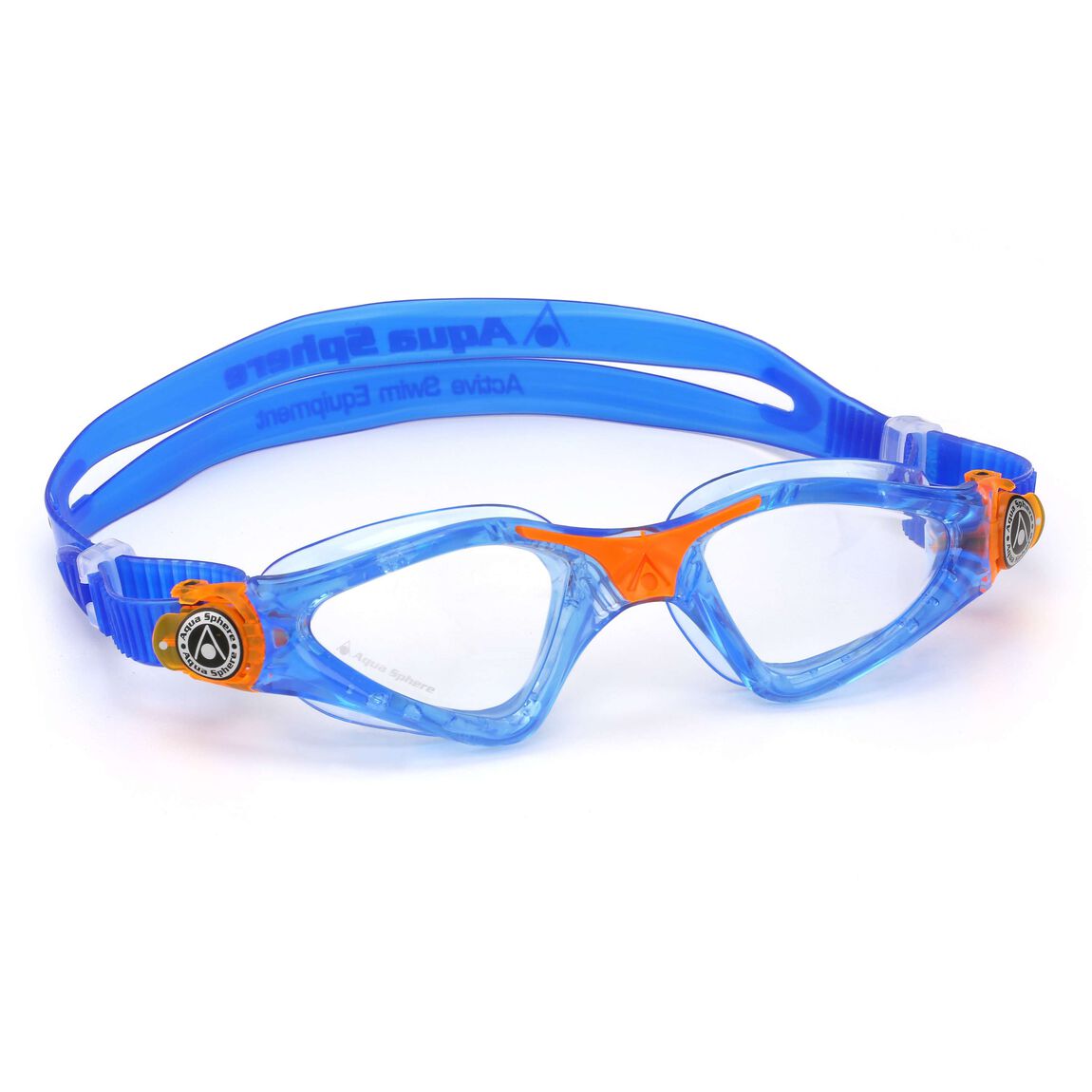 Kính bơi Aqua Sphere Kayenne Junior - Blue/Orange:Clear Lens