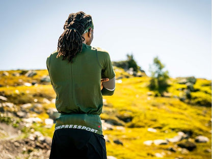 Đai chạy bộ Compressport Free Belt - Xanh (RF Green/ DK Chedda)