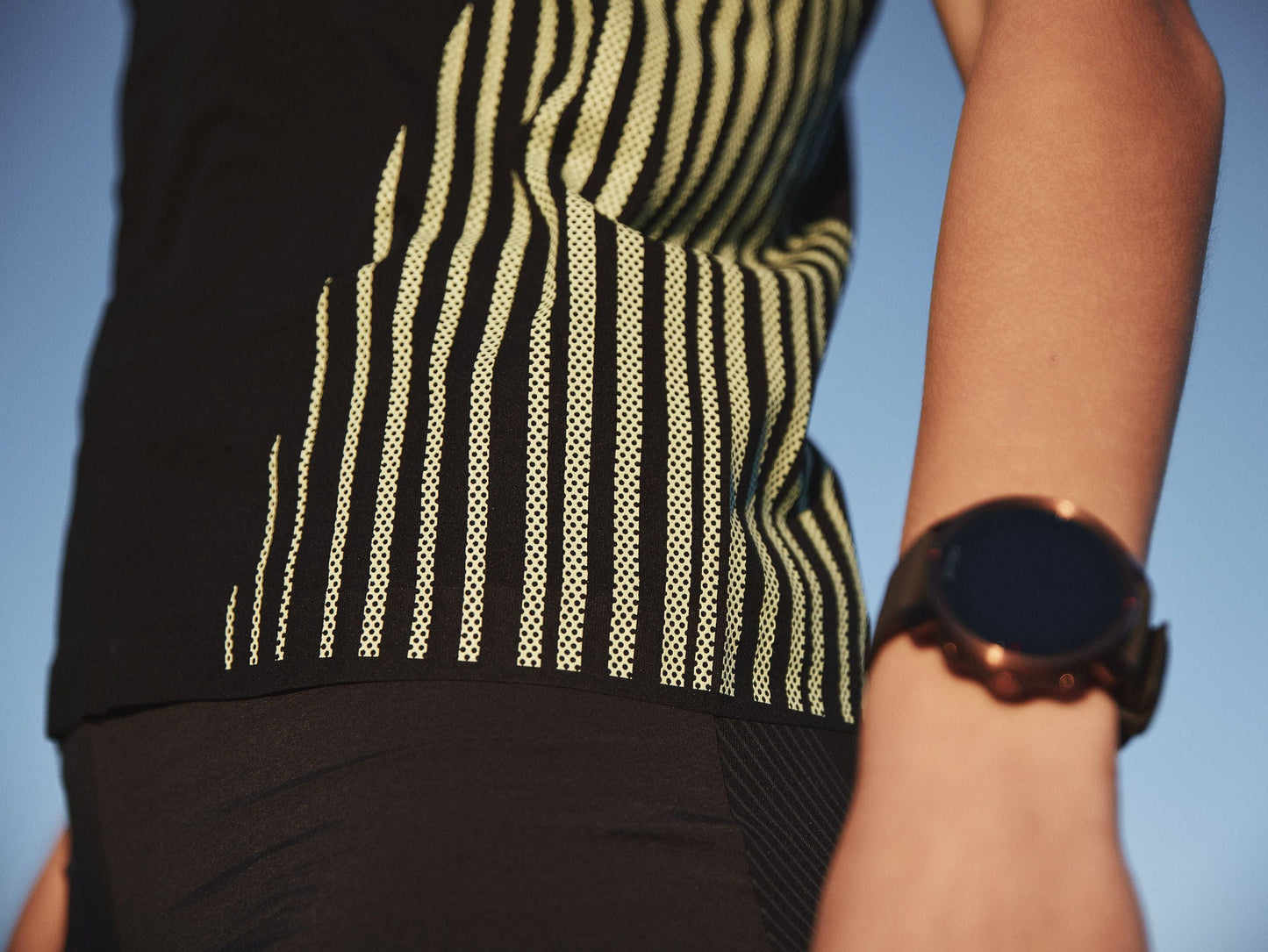 Áo chạy bộ Nữ Compressport Performance Singlet - Đen (Black/Paradise Green)