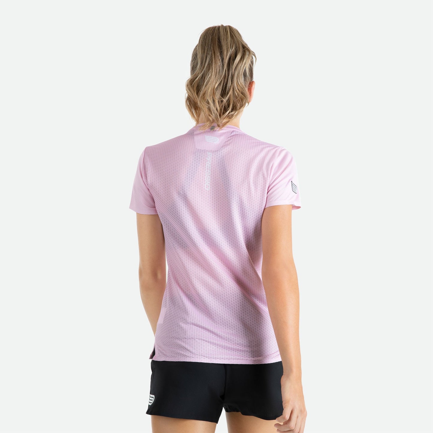 Áo Chạy Bộ Nữ Pressio Ārahi - Hồng (Pink/White)