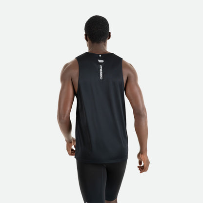 Áo Chạy Bộ Nam Pressio Hapai Singlet - Đen (Black)