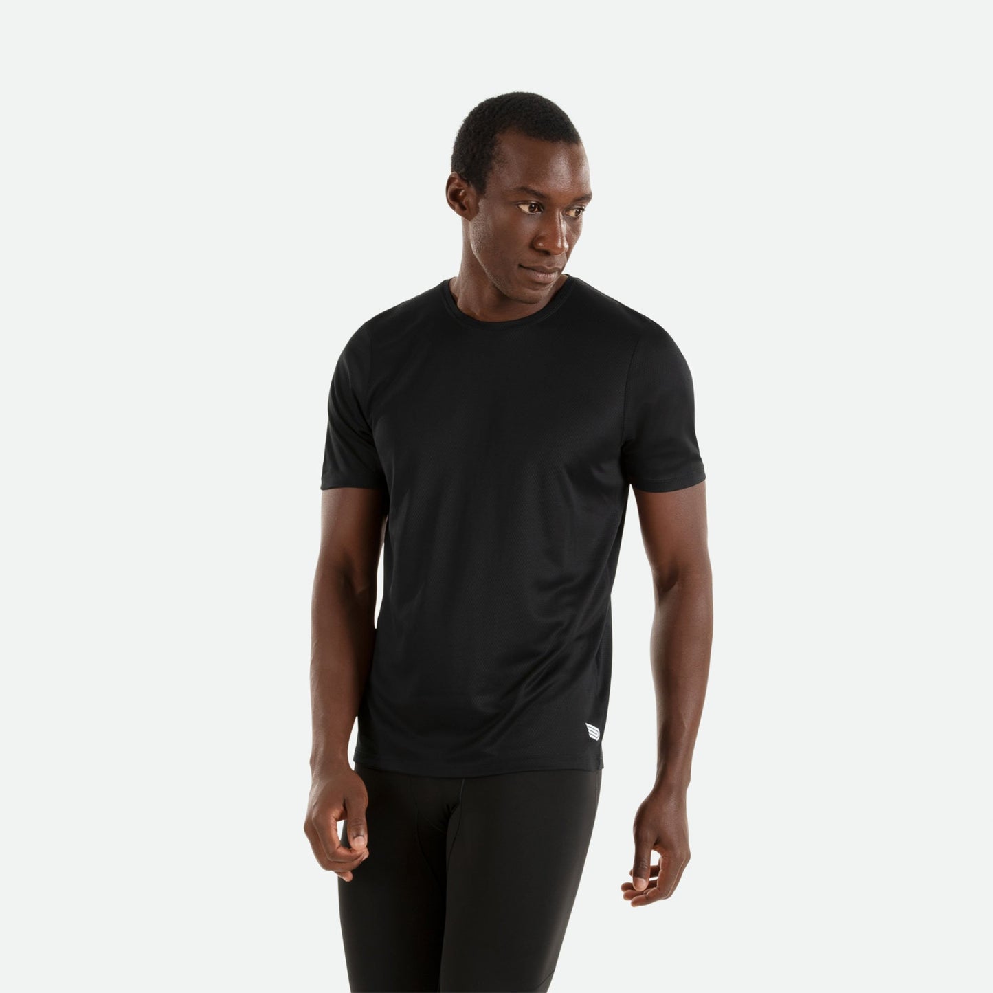 Áo Chạy Bộ Nam Pressio Hapai S/S - Đen (Black)