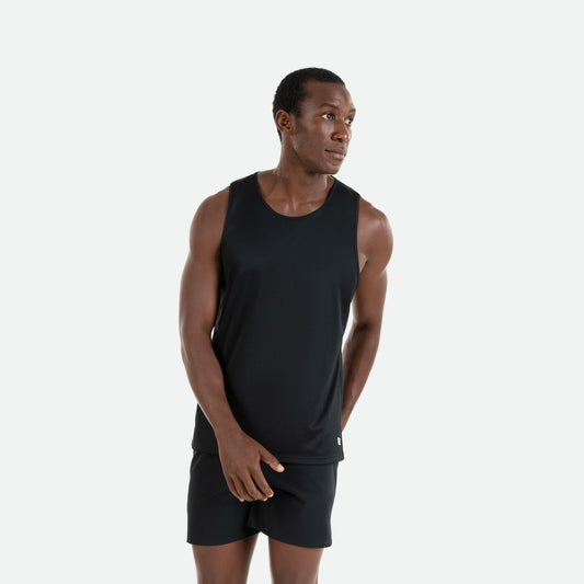 Áo Chạy Bộ Nam Pressio Hapai Singlet - Đen (Black)