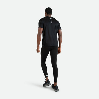 Áo Chạy Bộ Nam Pressio Hapai S/S - Đen (Black)