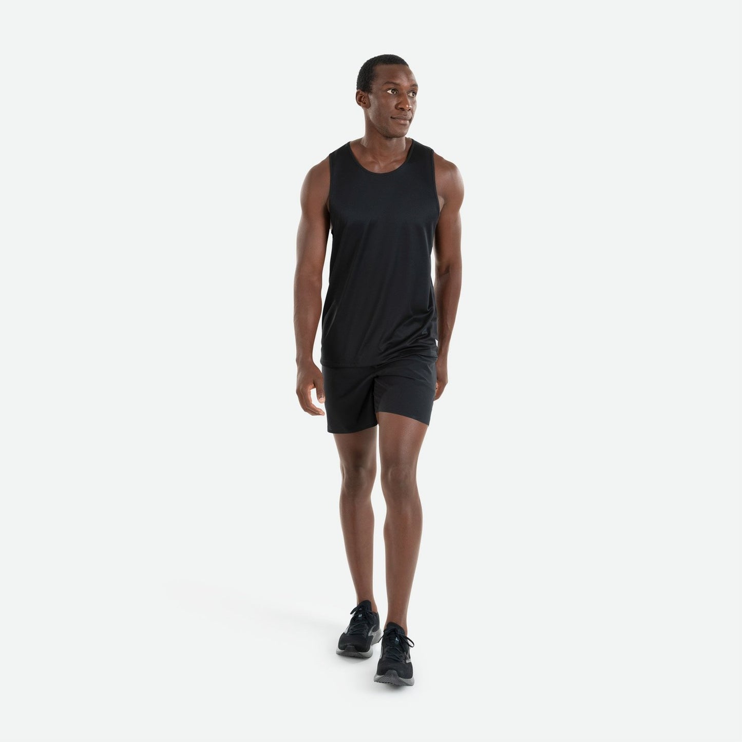 Áo Chạy Bộ Nam Pressio Hapai Singlet - Đen (Black)