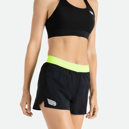 Quần Chạy Bộ Nữ Pressio Arahi 3" Short - Đen (Black)