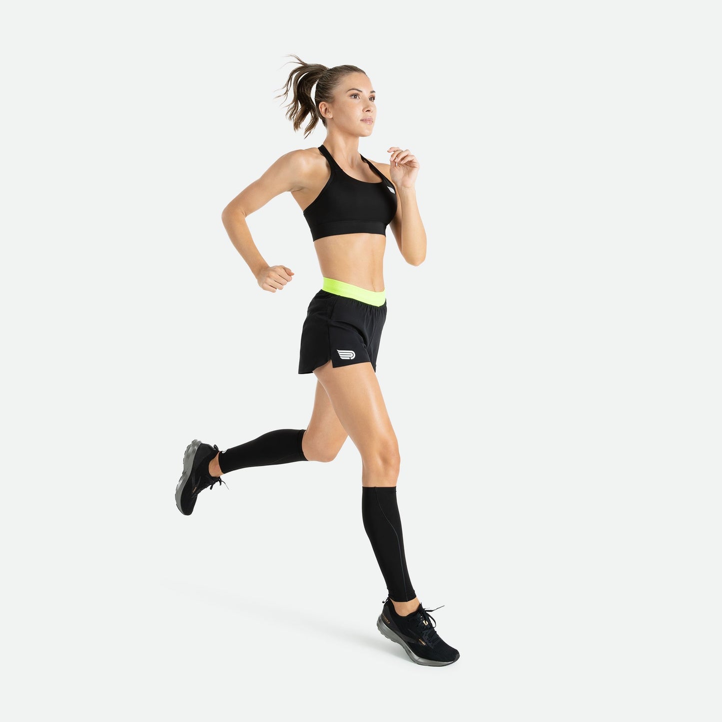 Quần Chạy Bộ Nữ Pressio Arahi 3" Short - Đen (Black)