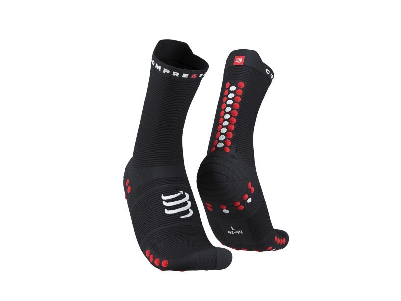 Compressport - Pro racing socks V4 Run High- Black-Red