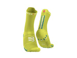 Compressport - Pro racing socks V4 Run High- PRIMEROSE/FJORD BLUE