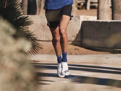 Tất chạy bộ Compressport Unisex's Pro Racing Socks v4.0 Run High - Xanh (Sodalite/Fluo Blue)