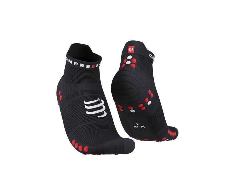 Compressport - Pro racing socks V4 Run Low-Black/Red