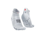 Compressport Pro Racing Socks v4.0 Run Low - White/Alloy