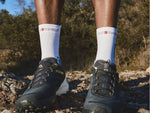 Compressport - Pro racing socks v4.0 Trail-WHITE/FJORD BLUE