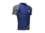 Áo chạy bộ Nam Compressport Men's Racing SS Tshirt - Navy Peo/EV Primerose