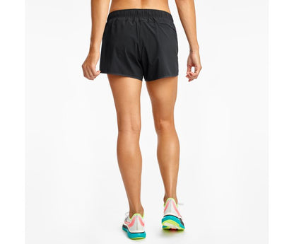 Quần chạy bộ Nữ Saucony Outpace 3" Short - Đen (Black)