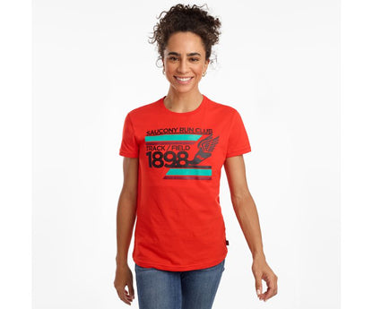 Áo chạy bộ Nữ Saucony Rested - Cam (Orange)