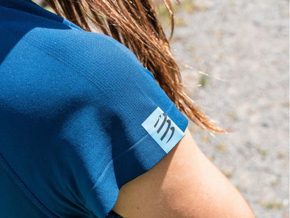 Áo chạy bộ Nữ Compessport Training Tshirt S: Mont Blanc 2022 - Blue