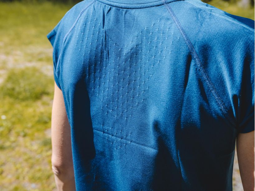 Áo chạy bộ Nữ Compressport Training SS Tshirt - Mont Blanc 2021: Blue