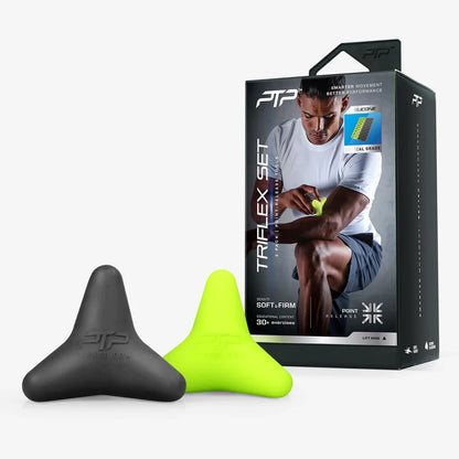 Tam Giác Đàn Hồi Phối Hợp Mát Xa Ptp Triflex Combination - Black & Lime