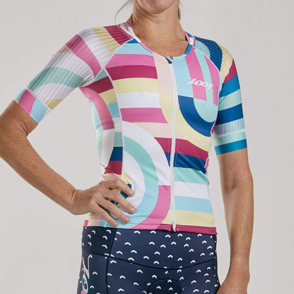 Áo Ba môn Nữ Zoot Custom Tri Aero Jersey - Riviera
