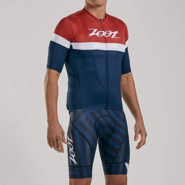 Áo đạp xe Zoot Custom Cycle Aero Jersey - Riviera