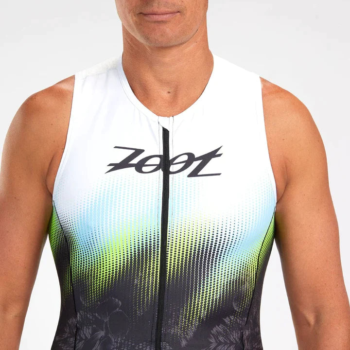 ZOOT Men's LTD Tri SLVS FZ Racesuit - LIVE ALOHA
